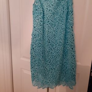 Etcetera Blue Dress with removable lining
